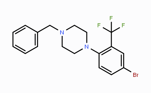 CAS No. 1774896-01-3, 1-Benzyl-4-(4-bromo-2-(trifluoromethyl)-phenyl)piperazine