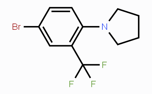 CAS No. 895543-03-0, 1-(4-Bromo-2-(trifluoromethyl)phenyl)pyrrolidine