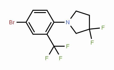 CAS No. 1774895-87-2, 1-(4-Bromo-2-(trifluoromethyl)phenyl)-3,3-difluoropyrrolidine