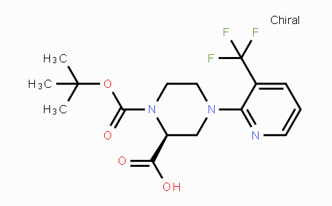 CAS No. 1786475-35-1, (S)-1-(tert-Butoxycarbonyl)-4-(3-(trifluoromethyl)-pyridin-2-yl)piperazine-2-carboxylic acid