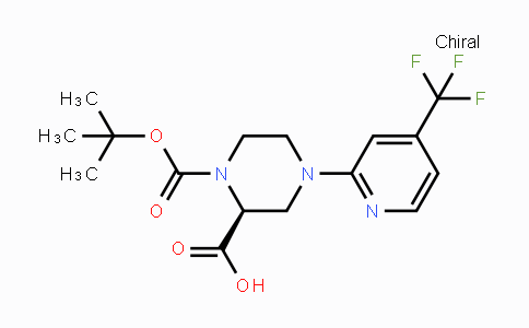 CAS No. 1786514-47-3, (S)-1-(tert-Butoxycarbonyl)-4-(4-(trifluoromethyl)-pyridin-2-yl)piperazine-2-carboxylic acid
