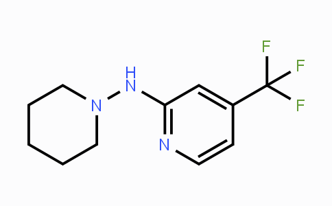 CAS No. 1547728-90-4, N-(Piperidin-1-yl)-4-(trifluoromethyl)-pyridin-2-amine