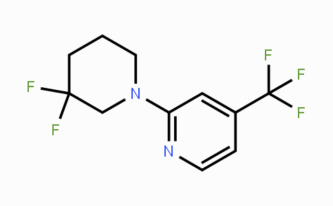 CAS No. 1707605-12-6, 2-(3,3-Difluoropiperidin-1-yl)-4-(trifluoromethyl)pyridine