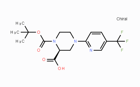 CAS No. 1786754-77-5, (S)-1-(tert-Butoxycarbonyl)-4-(5-(trifluoromethyl)-pyridin-2-yl)piperazine-2-carboxylic acid