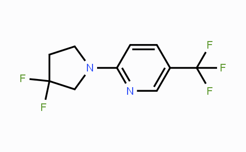 CAS No. 1707358-16-4, 2-(3,3-Difluoropyrrolidin-1-yl)-5-(trifluoromethyl)pyridine