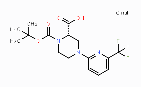 CAS No. 1786688-71-8, (S)-1-(tert-Butoxycarbonyl)-4-(6-(trifluoromethyl)-pyridin-2-yl)piperazine-2-carboxylic acid