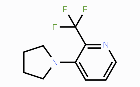 CAS No. 1713160-37-2, 3-(Pyrrolidin-1-yl)-2-(trifluoromethyl)pyridine