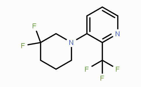 CAS No. 1774896-07-9, 3-(3,3-Difluoropiperidin-1-yl)-2-(trifluoromethyl)pyridine