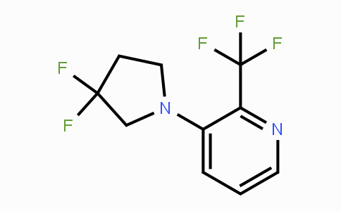 CAS No. 1713162-84-5, 3-(3,3-Difluoropyrrolidin-1-yl)-2-(trifluoromethyl)pyridine