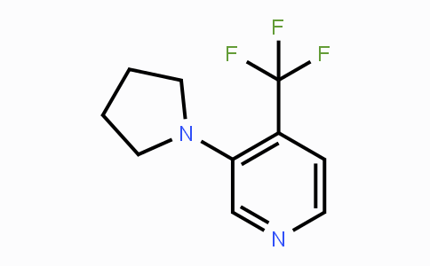 CAS No. 1707367-77-8, 3-(Pyrrolidin-1-yl)-4-(trifluoromethyl)pyridine