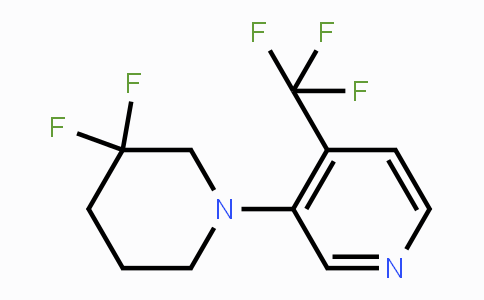 CAS No. 1707367-42-7, 3-(3,3-Difluoropiperidin-1-yl)-4-(trifluoromethyl)pyridine