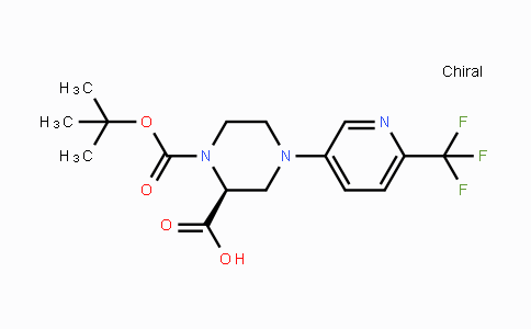 CAS No. 1786973-28-1, (S)-1-(tert-Butoxycarbonyl)-4-(6-(trifluoromethyl)-pyridin-3-yl)piperazine-2-carboxylic acid