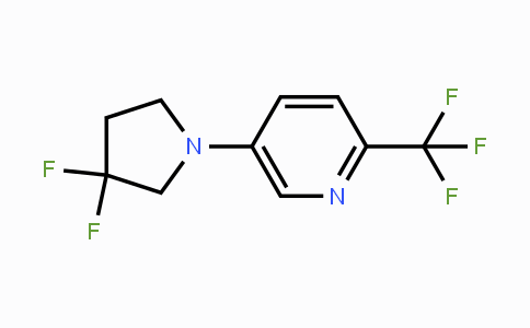 CAS No. 1707367-44-9, 5-(3,3-Difluoropyrrolidin-1-yl)-2-(trifluoromethyl)pyridine