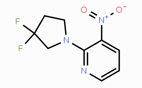 CAS No. 1779124-29-6, 2-(3,3-Difluoropyrrolidin-1-yl)-3-nitropyridine