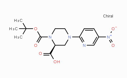CAS No. 1787002-20-3, (S)-1-(tert-Butoxycarbonyl)-4-(5-nitropyridin-2-yl)piperazine-2-carboxylic acid