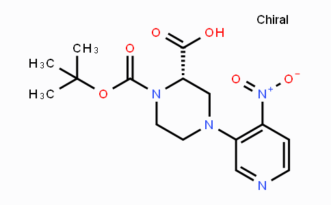CAS No. 1786635-14-0, (S)-1-(tert-Butoxycarbonyl)-4-(4-nitropyridin-3-yl)piperazine-2-carboxylic acid