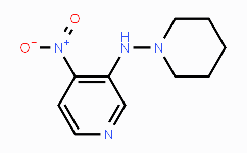 CAS No. 1707706-69-1, 4-Nitro-N-(piperidin-1-yl)pyridin-3-amine