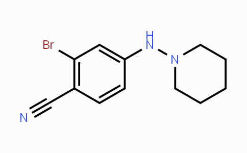CAS No. 1698490-74-2, 2-Bromo-4-(piperidin-1-ylamino)benzonitrile