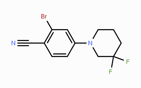 CAS No. 1707365-74-9, 2-Bromo-4-(3,3-difluoropiperidin-1-yl)benzonitrile