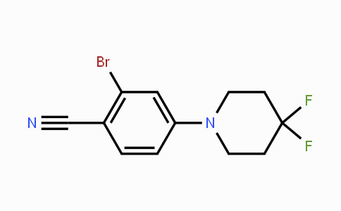 CAS No. 1707373-93-0, 2-Bromo-4-(4,4-difluoropiperidin-1-yl)benzonitrile