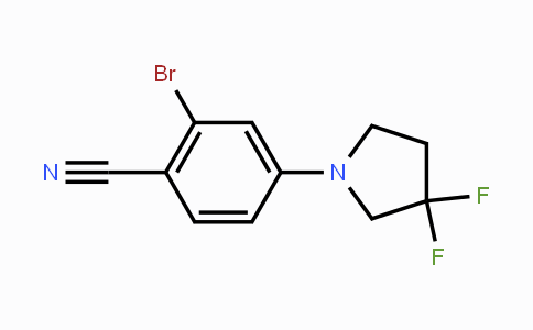 CAS No. 1779136-52-5, 2-Bromo-4-(3,3-difluoropyrrolidin-1-yl)benzonitrile