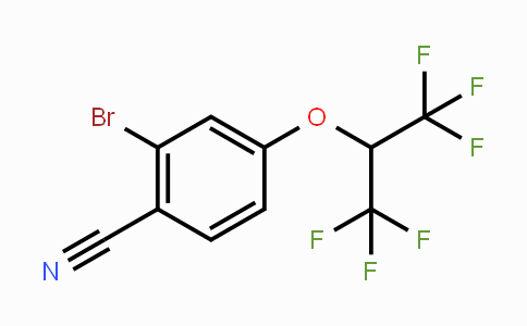 CAS No. 1707358-24-4, 2-Bromo-4-(1,1,1,3,3,3-hexafluoropropan-2-yloxy)benzonitrile