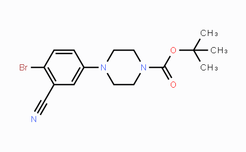 CAS No. 1774898-63-3, tert-Butyl 4-(4-bromo-3-cyanophenyl)-piperazine-1-carboxylate