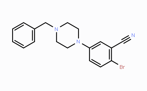 CAS No. 1774896-12-6, 5-(4-Benzylpiperazin-1-yl)-2-bromobenzonitrile