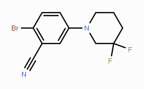 CAS No. 1707572-72-2, 2-Bromo-5-(3,3-difluoropiperidin-1-yl)benzonitrile
