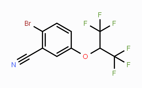 CAS No. 1779123-35-1, 2-Bromo-5-(1,1,1,3,3,3-hexafluoropropan-2-yloxy)benzonitrile