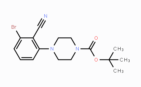 CAS No. 1260898-57-4, tert-Butyl 4-(3-bromo-2-cyanophenyl)-piperazine-1-carboxylate