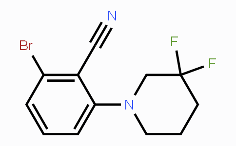 CAS No. 1713162-97-0, 2-Bromo-6-(3,3-difluoropiperidin-1-yl)benzonitrile