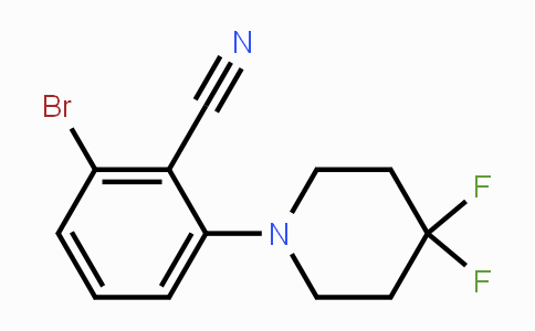 CAS No. 1707706-71-5, 2-Bromo-6-(4,4-difluoropiperidin-1-yl)benzonitrile