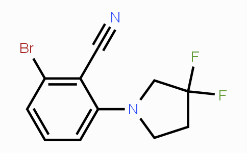 CAS No. 1779136-59-2, 2-Bromo-6-(3,3-difluoropyrrolidin-1-yl)benzonitrile
