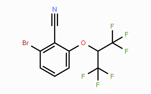 CAS No. 1779123-44-2, 2-Bromo-6-(1,1,1,3,3,3-hexafluoropropan-2-yloxy)benzonitrile