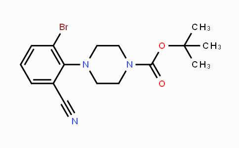 CAS No. 1707602-43-4, tert-Butyl 4-(2-bromo-6-cyanophenyl)-piperazine-1-carboxylate