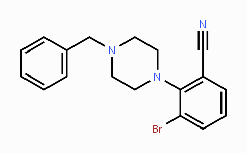 CAS No. 1713160-49-6, 2-(4-Benzylpiperazin-1-yl)-3-bromobenzonitrile