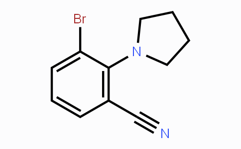 CAS No. 1707572-74-4, 3-Bromo-2-(pyrrolidin-1-yl)benzonitrile