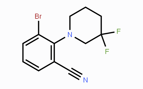 CAS No. 1774896-17-1, 3-Bromo-2-(3,3-difluoropiperidin-1-yl)benzonitrile