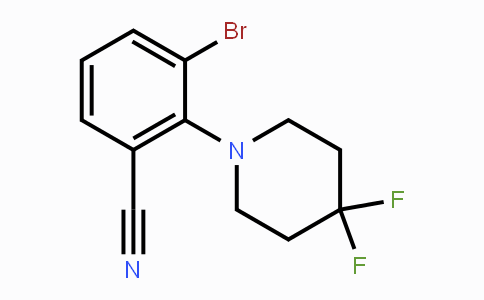 CAS No. 1707706-72-6, 3-Bromo-2-(4,4-difluoropiperidin-1-yl)benzonitrile