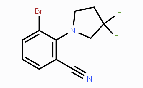 CAS No. 1707358-27-7, 3-Bromo-2-(3,3-difluoropyrrolidin-1-yl)benzonitrile