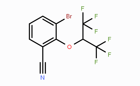 CAS No. 1779123-67-9, 3-Bromo-2-(1,1,1,3,3,3-hexafluoropropan-2-yloxy)benzonitrile