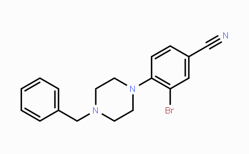 CAS No. 1260652-69-4, 4-(4-Benzylpiperazin-1-yl)-3-bromobenzonitrile