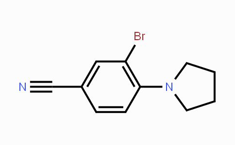 CAS No. 1260837-23-7, 3-Bromo-4-(pyrrolidin-1-yl)benzonitrile