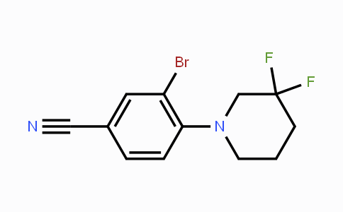 CAS No. 1707365-79-4, 3-Bromo-4-(3,3-difluoropiperidin-1-yl)benzonitrile