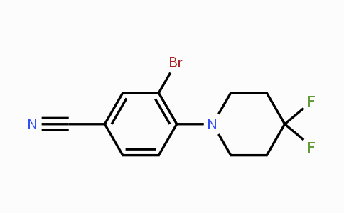CAS No. 1707374-02-4, 3-Bromo-4-(4,4-difluoropiperidin-1-yl)benzonitrile