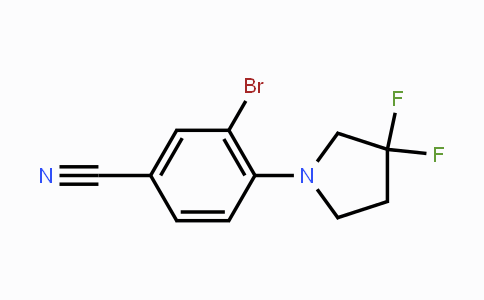 CAS No. 1707706-73-7, 3-Bromo-4-(3,3-difluoropyrrolidin-1-yl)benzonitrile