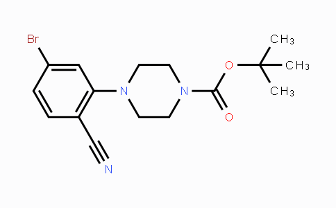 CAS No. 1260767-44-9, tert-Butyl 4-(5-bromo-2-cyanophenyl)-piperazine-1-carboxylate