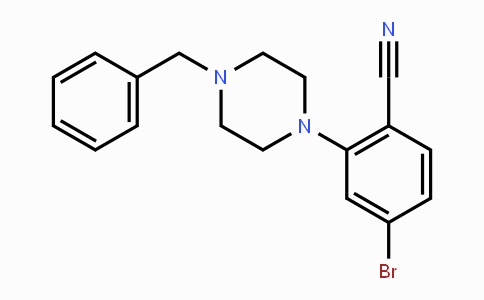 CAS No. 1260652-65-0, 2-(4-Benzylpiperazin-1-yl)-4-bromobenzonitrile