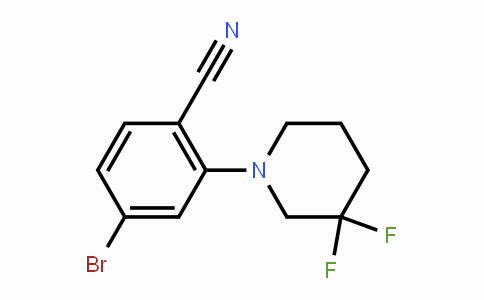 CAS No. 1707572-73-3, 4-Bromo-2-(3,3-difluoropiperidin-1-yl)benzonitrile